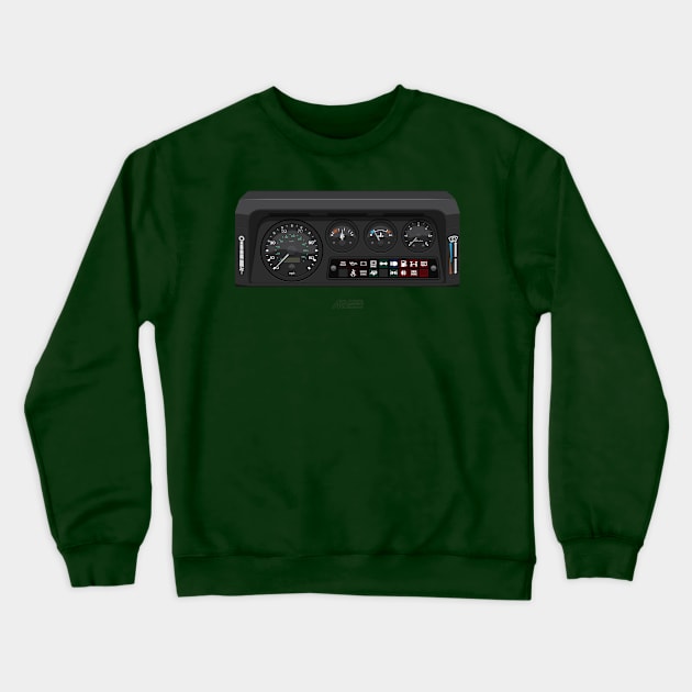 Defender TD5 Instrument Panel Crewneck Sweatshirt by ARVwerks